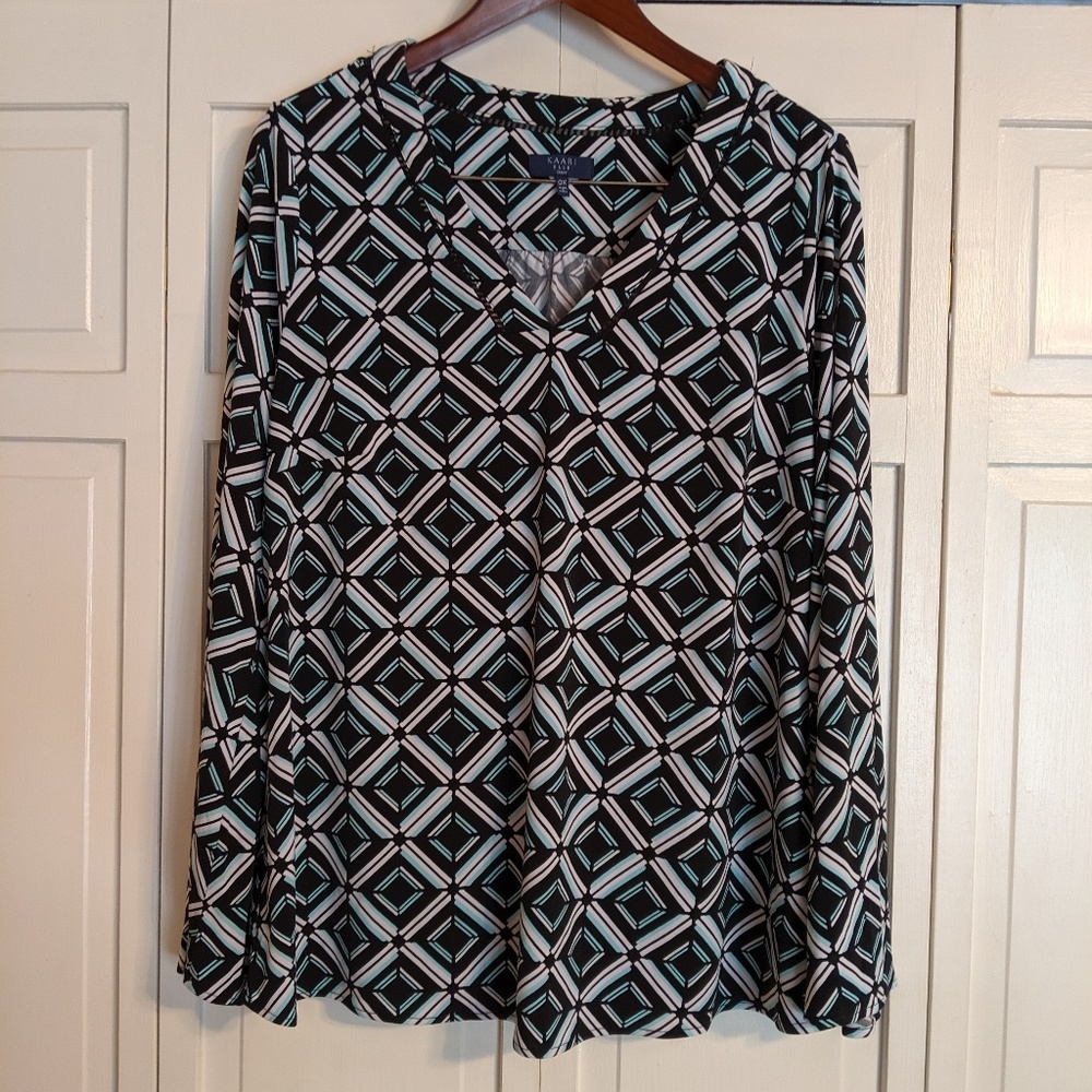 Geometric Print Top
